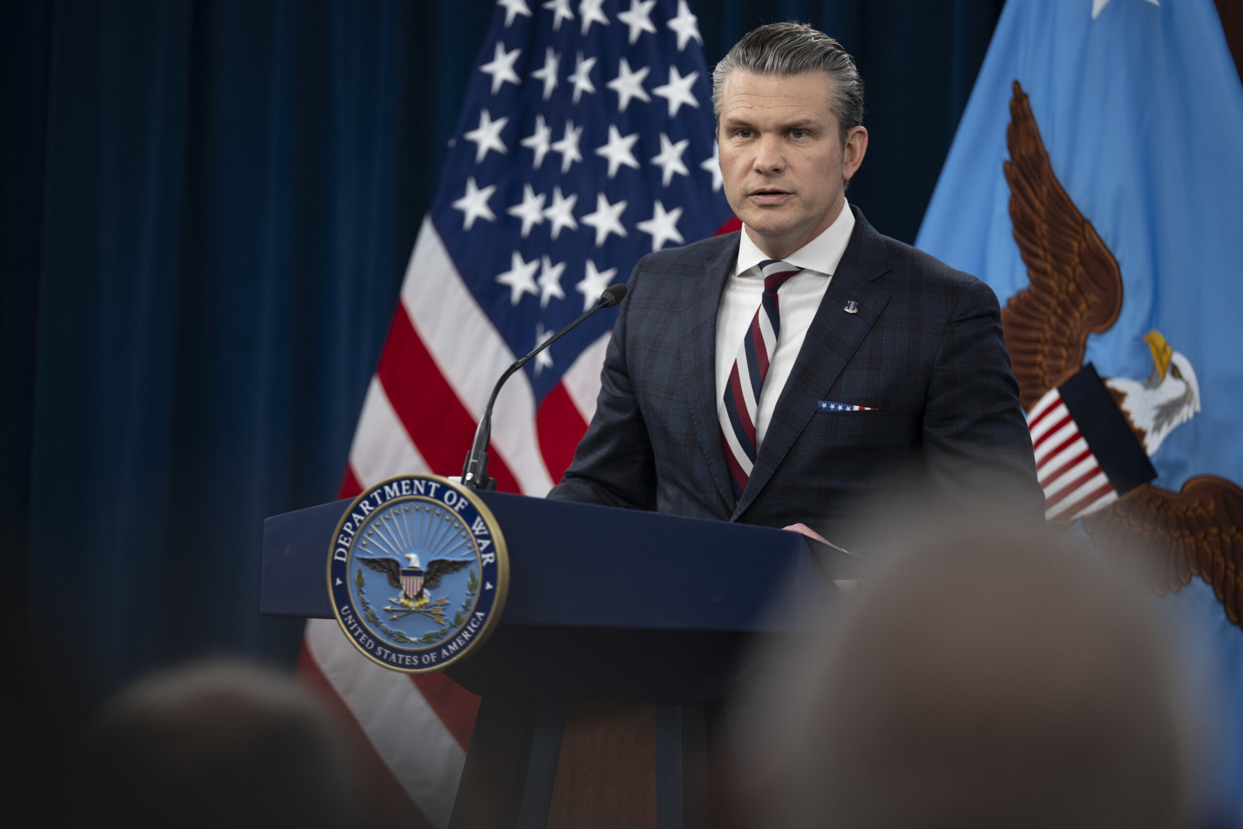 Hegseth Roid Rage Announcing